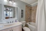 Guest bathroom with shower/tub combo